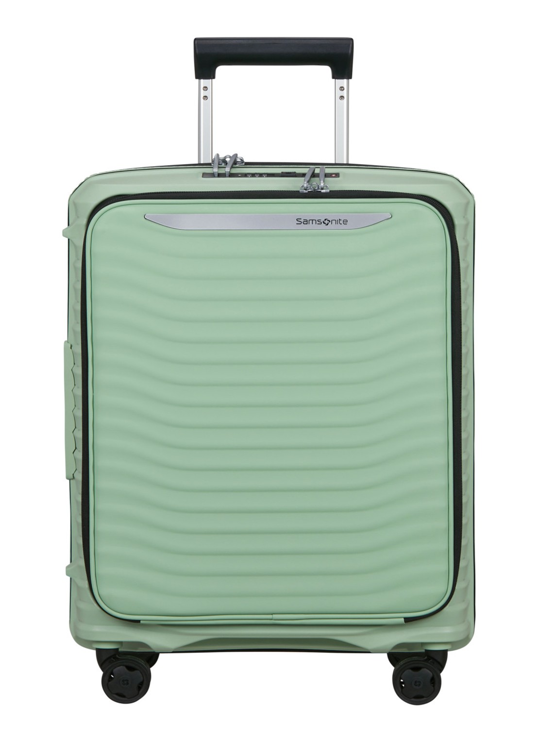Samsonite Upscape vergrootbare spinner 55 cm - voorkant lindegroen
