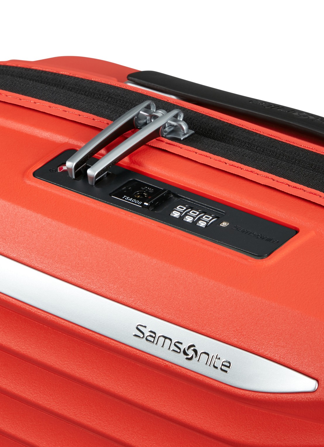Samsonite Upscape vergrootbare spinner 55 cm - detail 5 rood