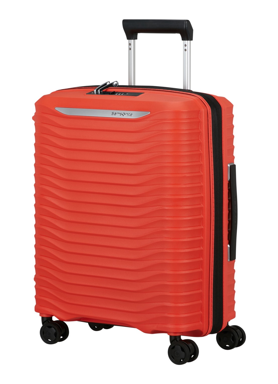 Samsonite Upscape vergrootbare spinner 55 cm - voorkant 2 rood