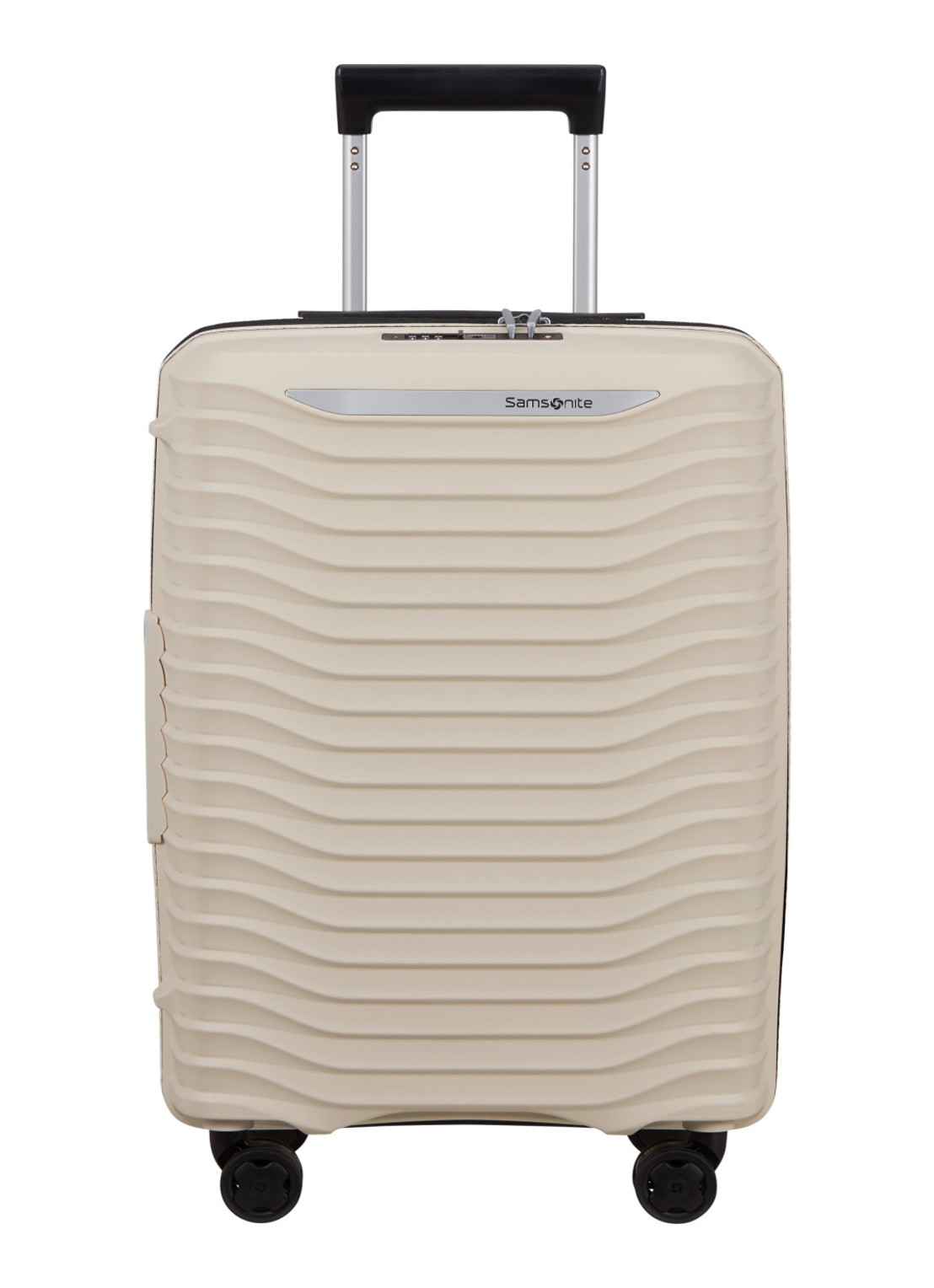 Samsonite Upscape vergrootbare spinner 55 cm - voorkant 2 zand