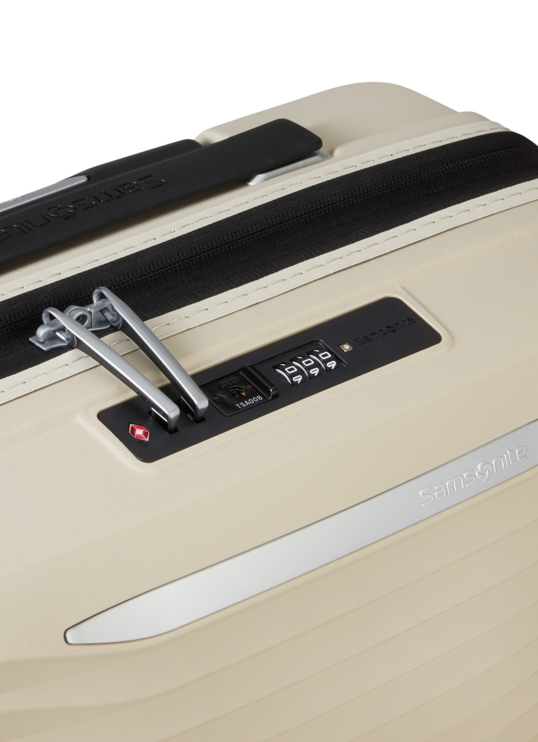 Samsonite Upscape vergrootbare spinner 55 cm - detail 2 zand