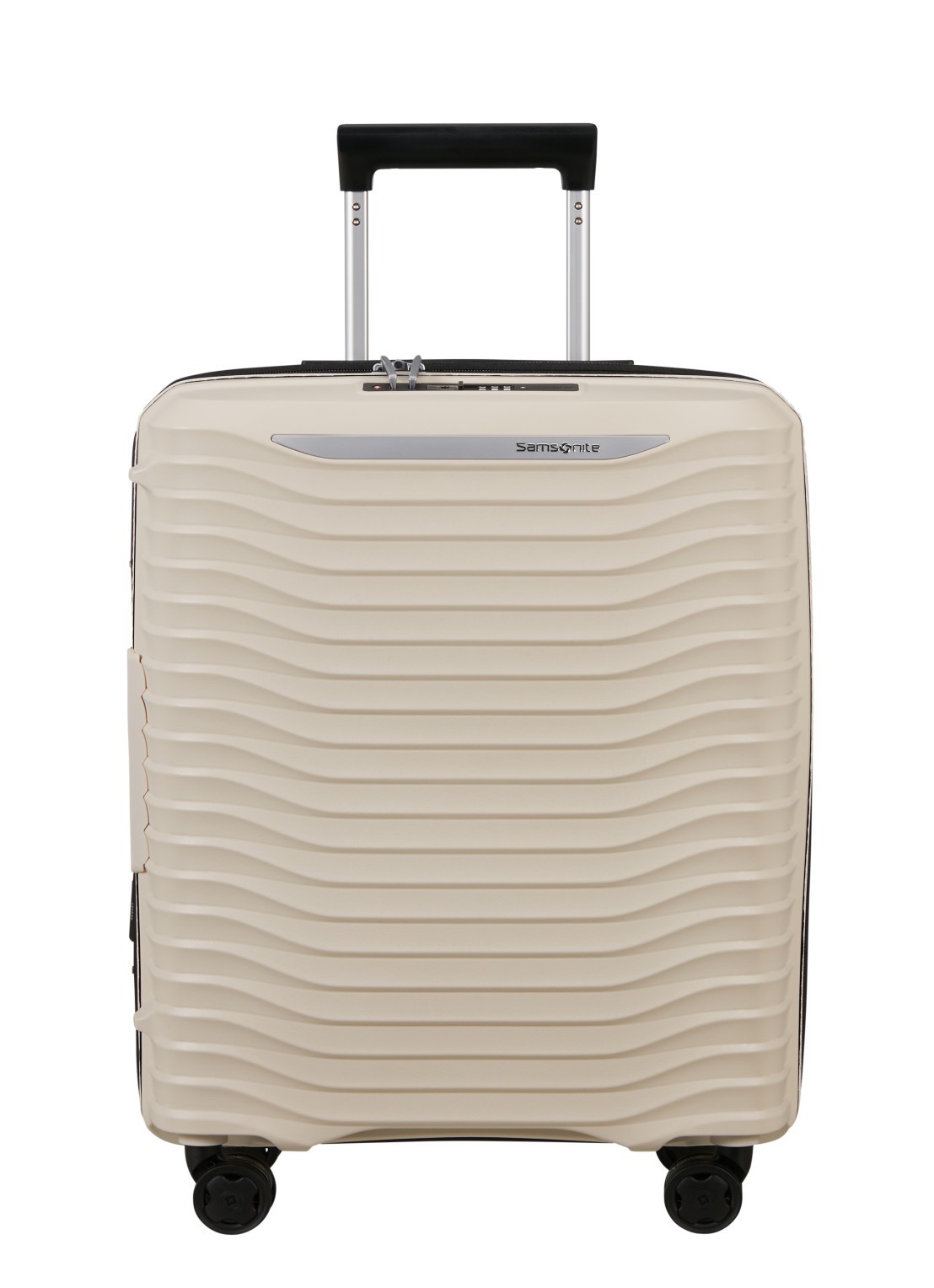 Samsonite Upscape vergrootbare spinner 55 cm - voorkant 3 zand
