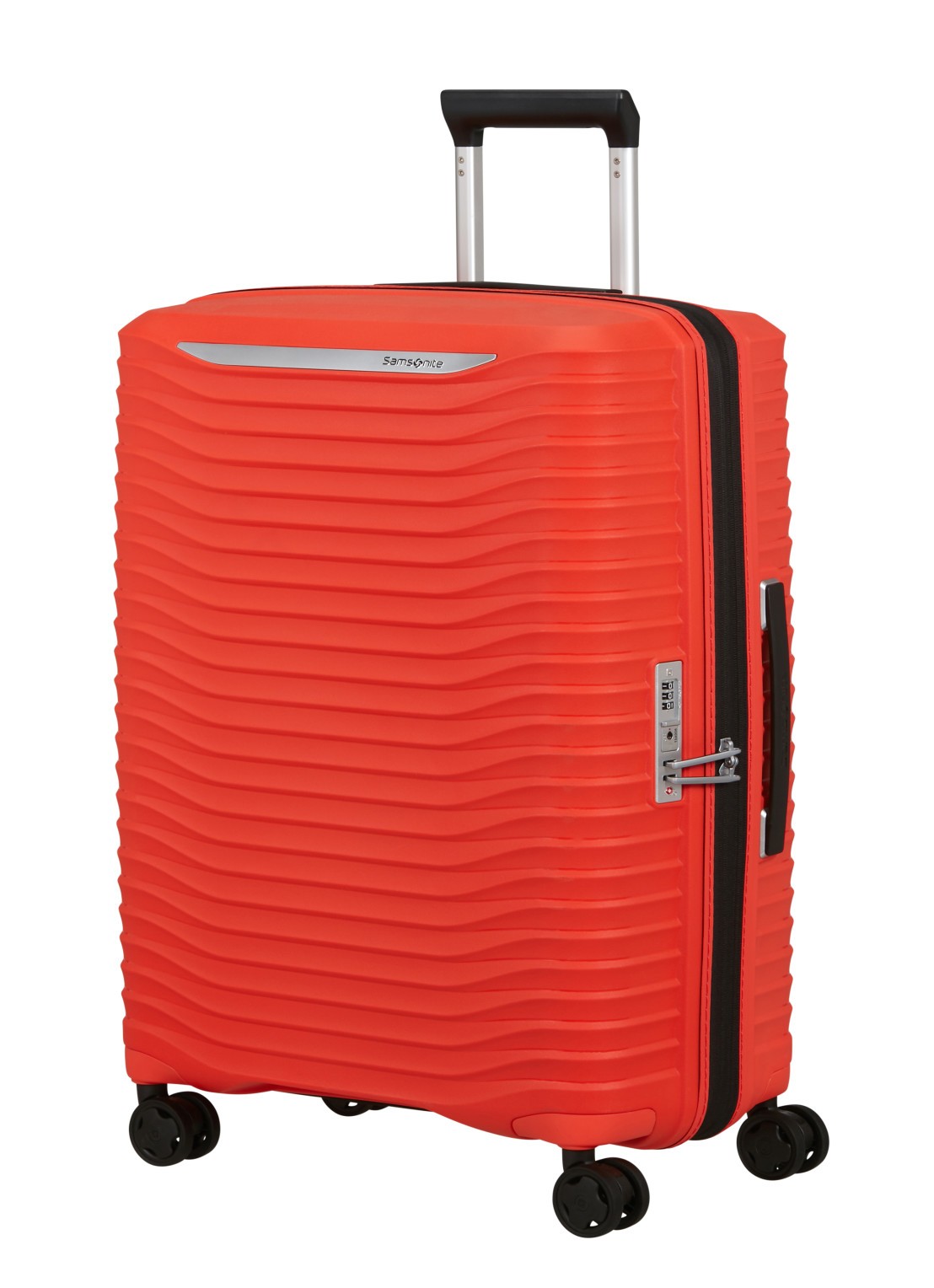 Samsonite Upscape vergrootbare spinner 68 cm - voorkant 3 oranjerood