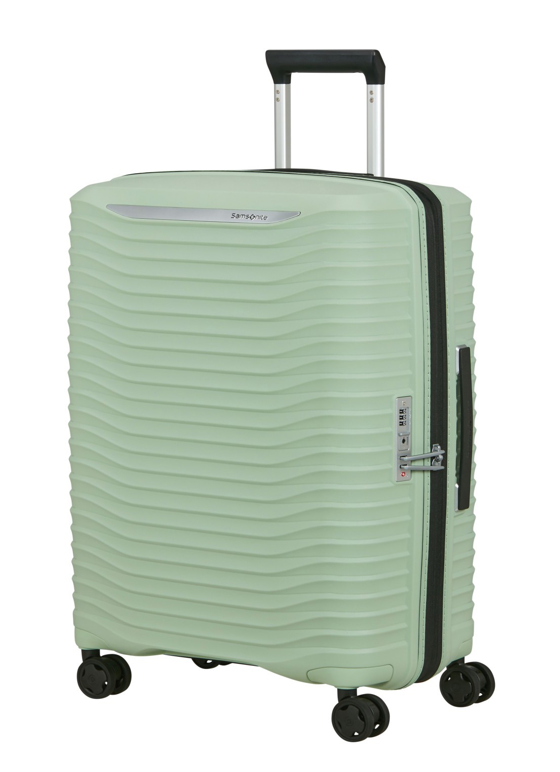Samsonite Upscape vergrootbare spinner 68 cm - voorkant 2 lichtgroen