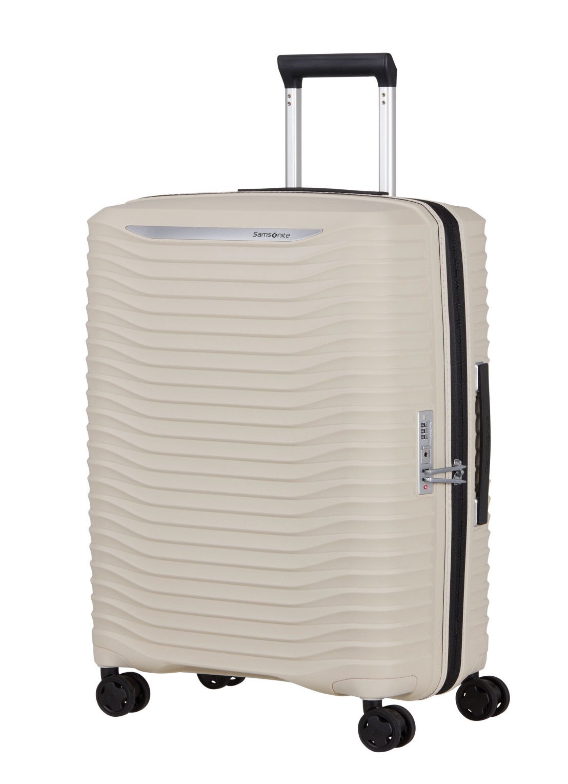 Samsonite Upscape vergrootbare spinner 68 cm - voorkant 5 zand