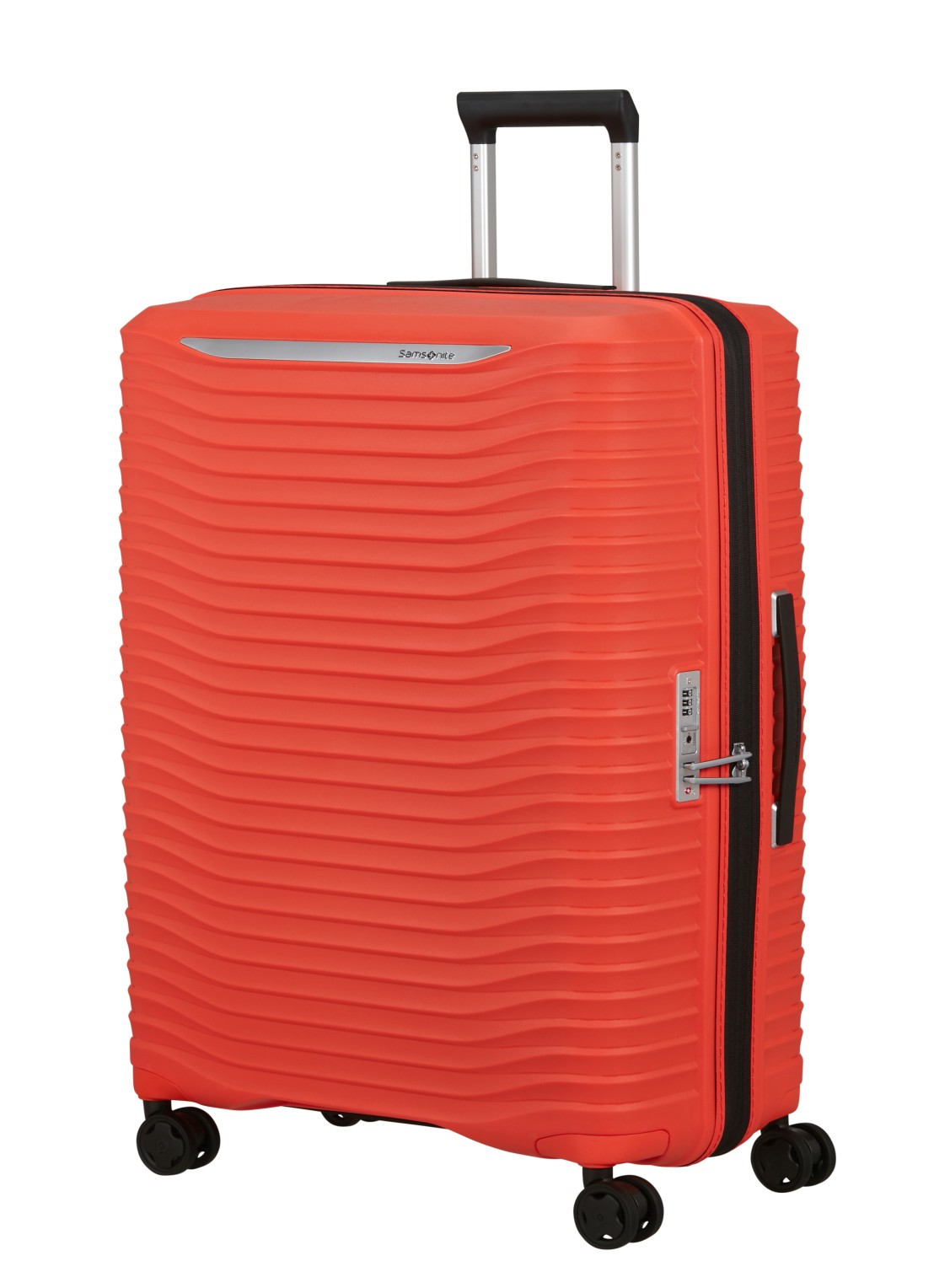 Samsonite Upscape vergrootbare spinner 75 cm - voorkant 2 oranjerood
