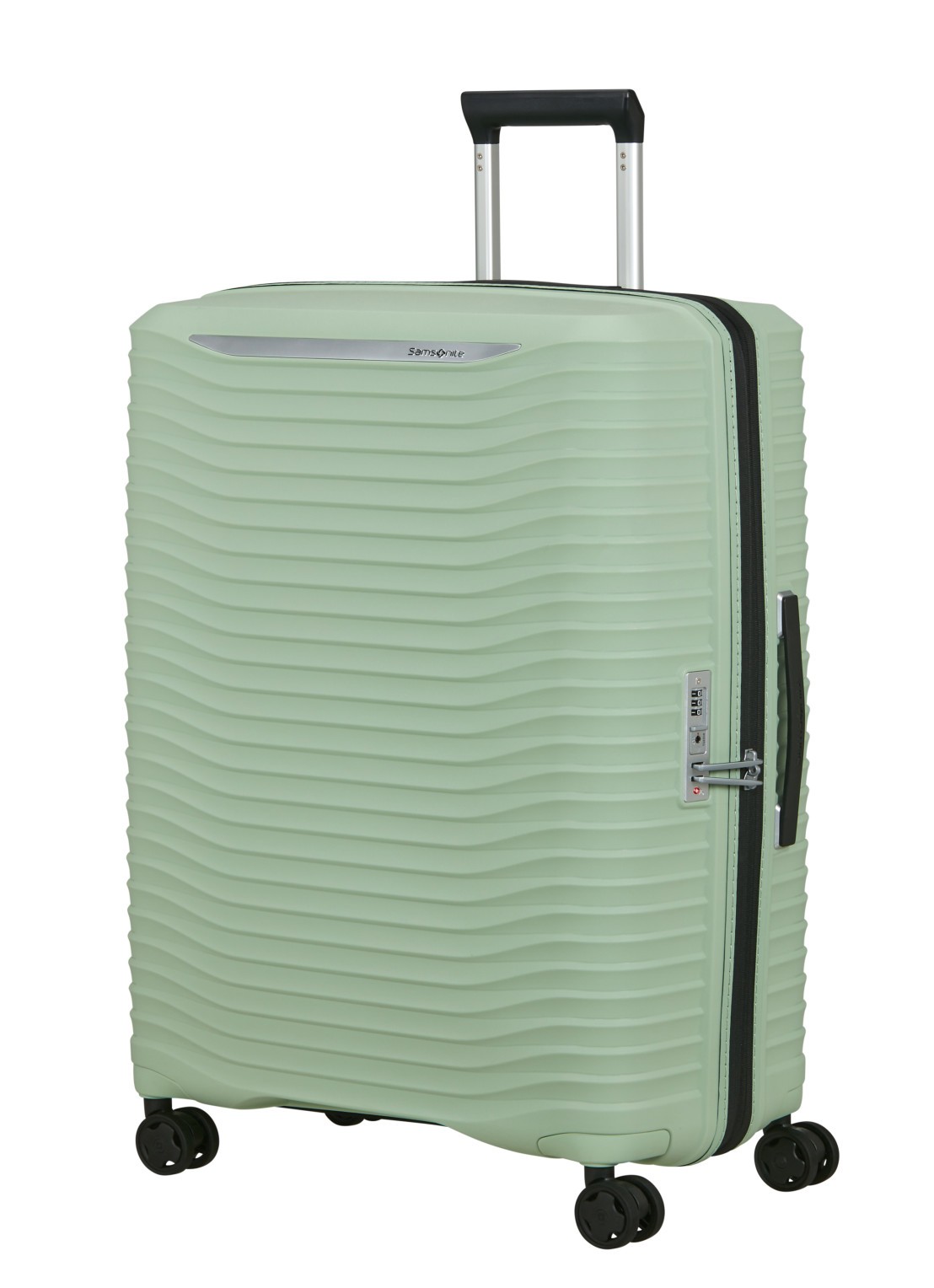 Samsonite Upscape vergrootbare spinner 75 cm - voorkant 4 lichtgroen