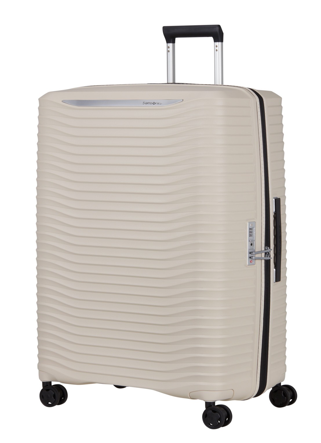 Samsonite Upscape vergrootbare spinner 81 cm - voorkant 4 zand