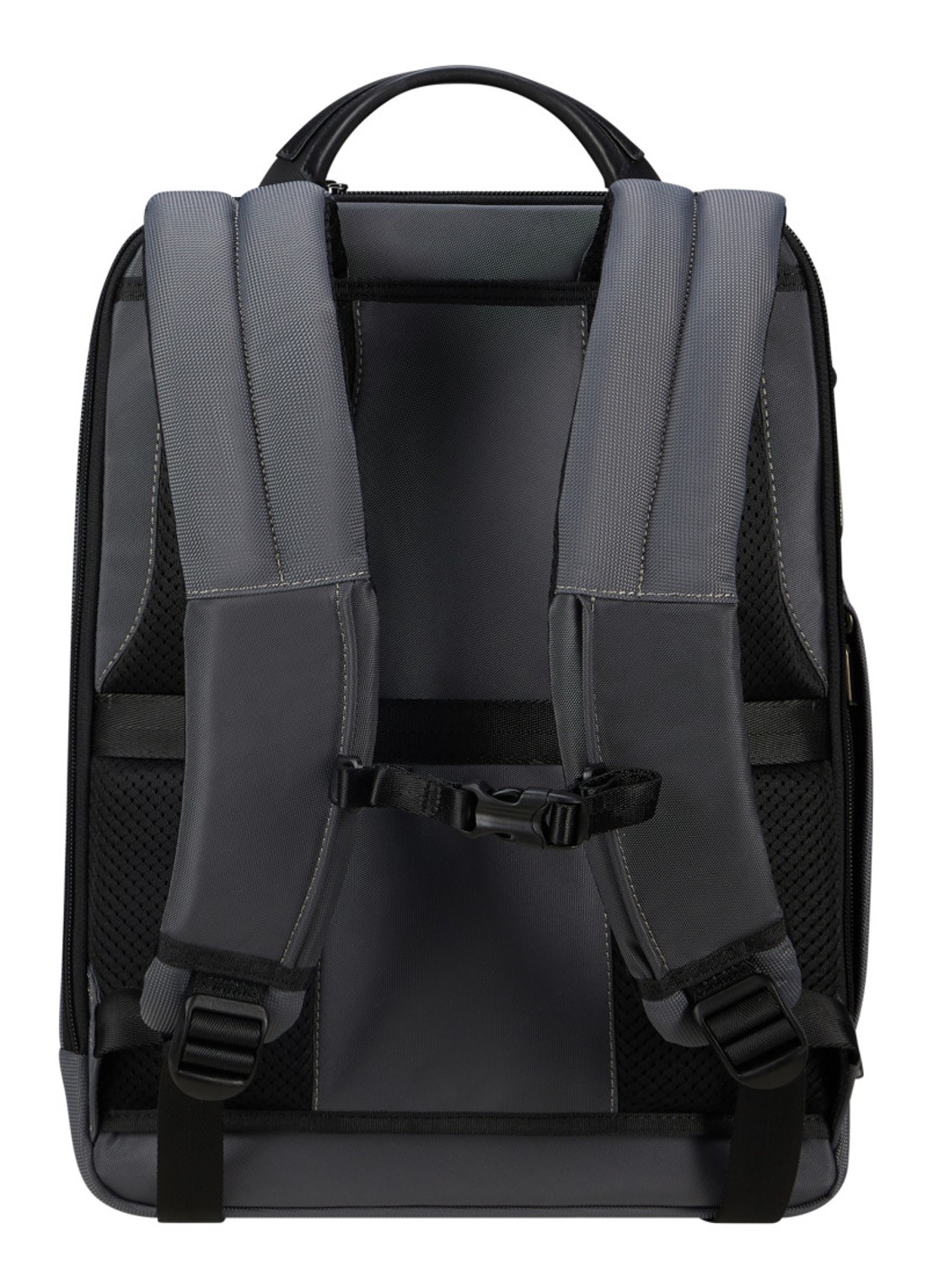 Samsonite Urban-Eye rugzak met 14,1 inch laptopvak - achterkant donkergrijs