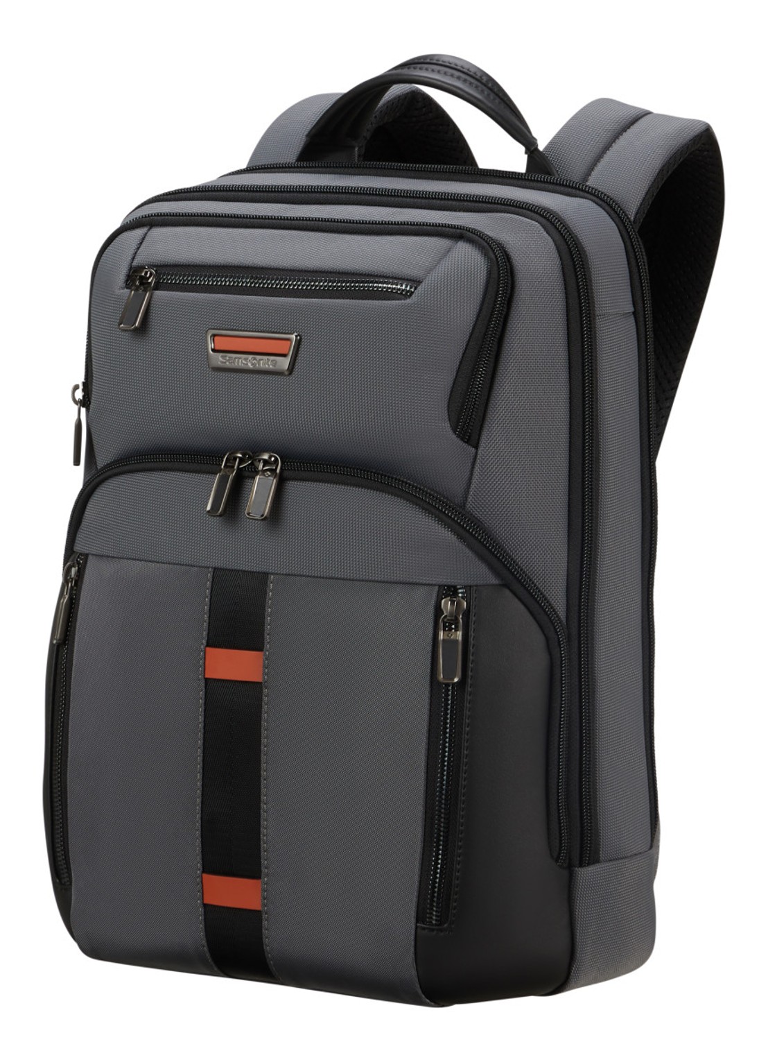 Samsonite Urban-Eye rugzak met 14,1 inch laptopvak - voorkant 3 donkergrijs