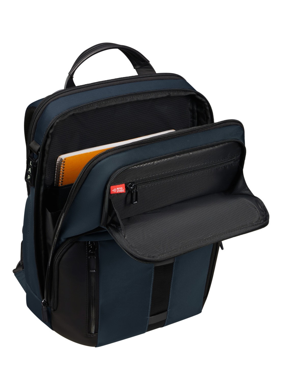 Samsonite Urban-Eye rugzak met 14,1 inch laptopvak - detail blauw