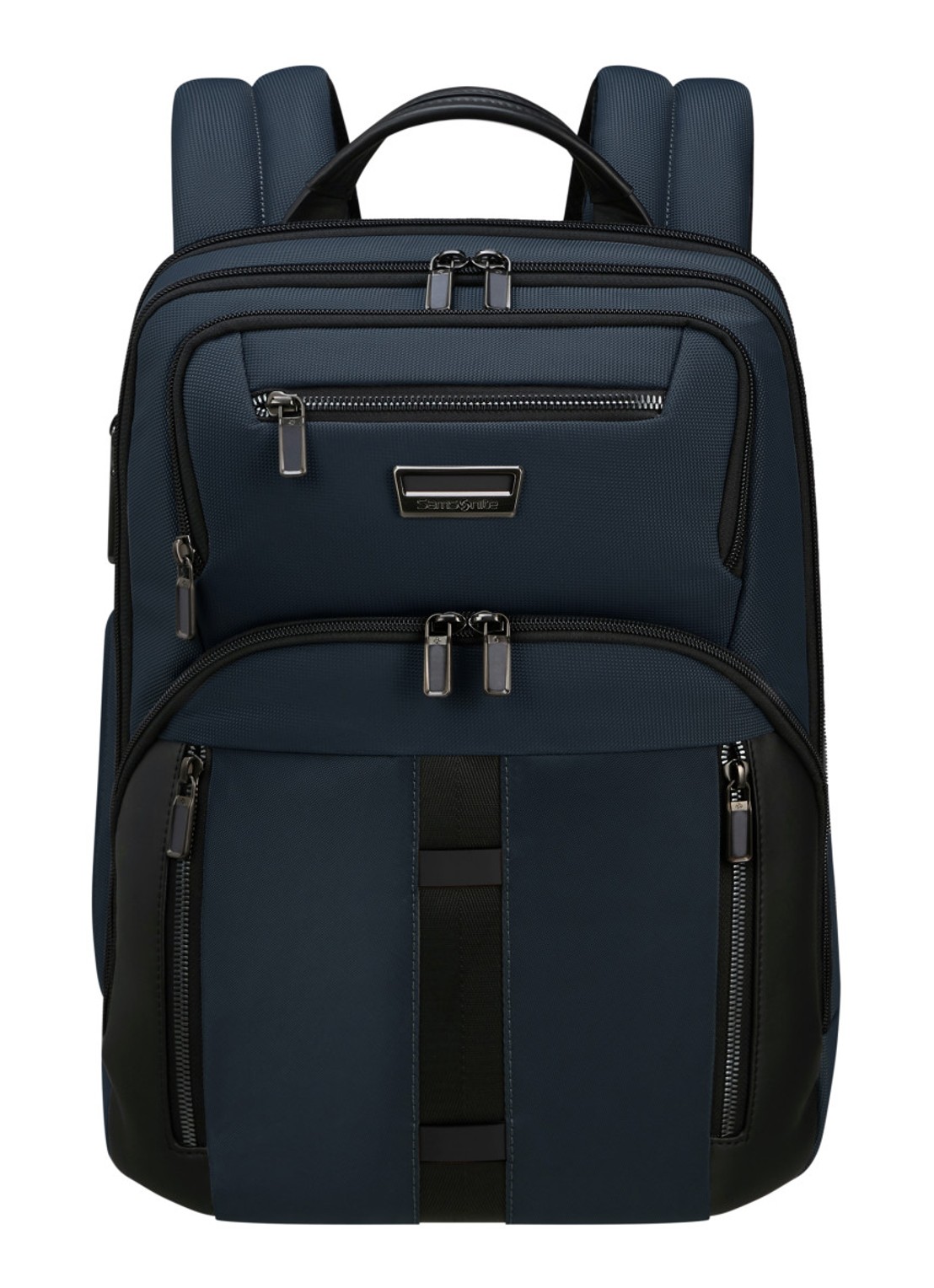 Samsonite Urban-Eye rugzak met 14,1 inch laptopvak - voorkant 3 blauw