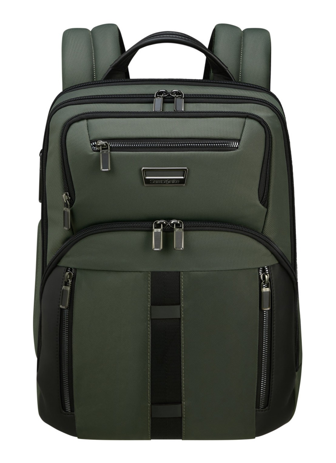 Samsonite Urban-Eye rugzak met 14,1 inch laptopvak - voorkant donkergroen