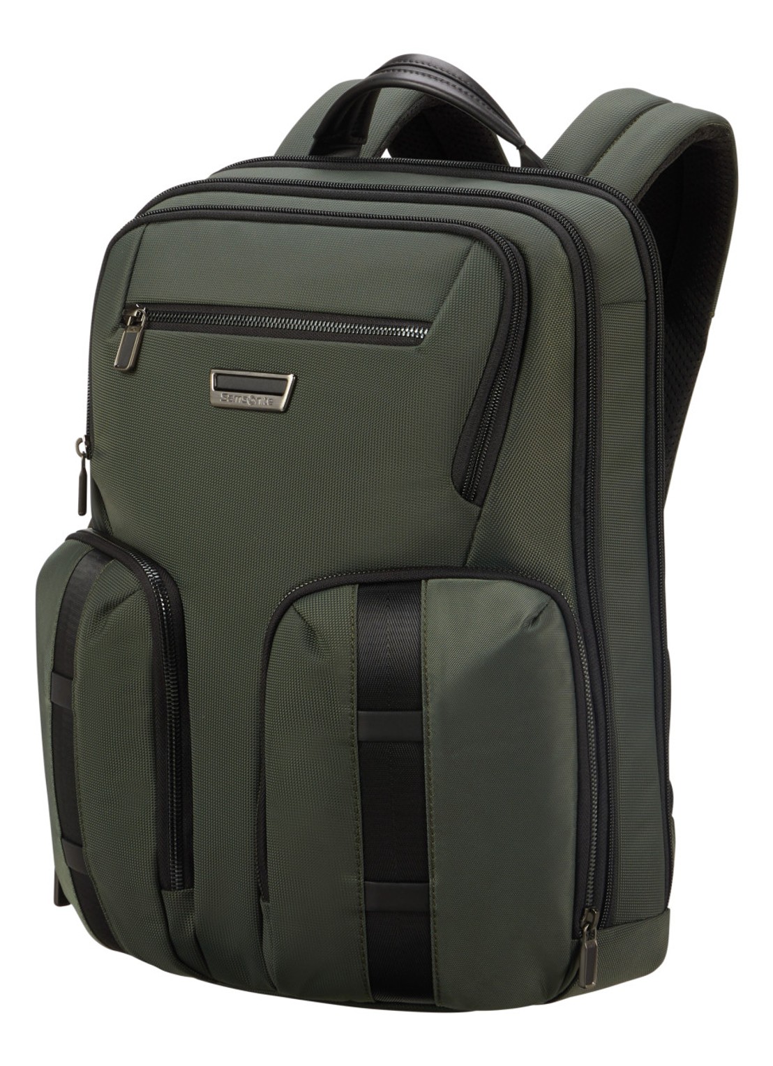 Samsonite Urban-Eye rugzak met 15,6 inch laptopvak - voorkant 4 legergroen