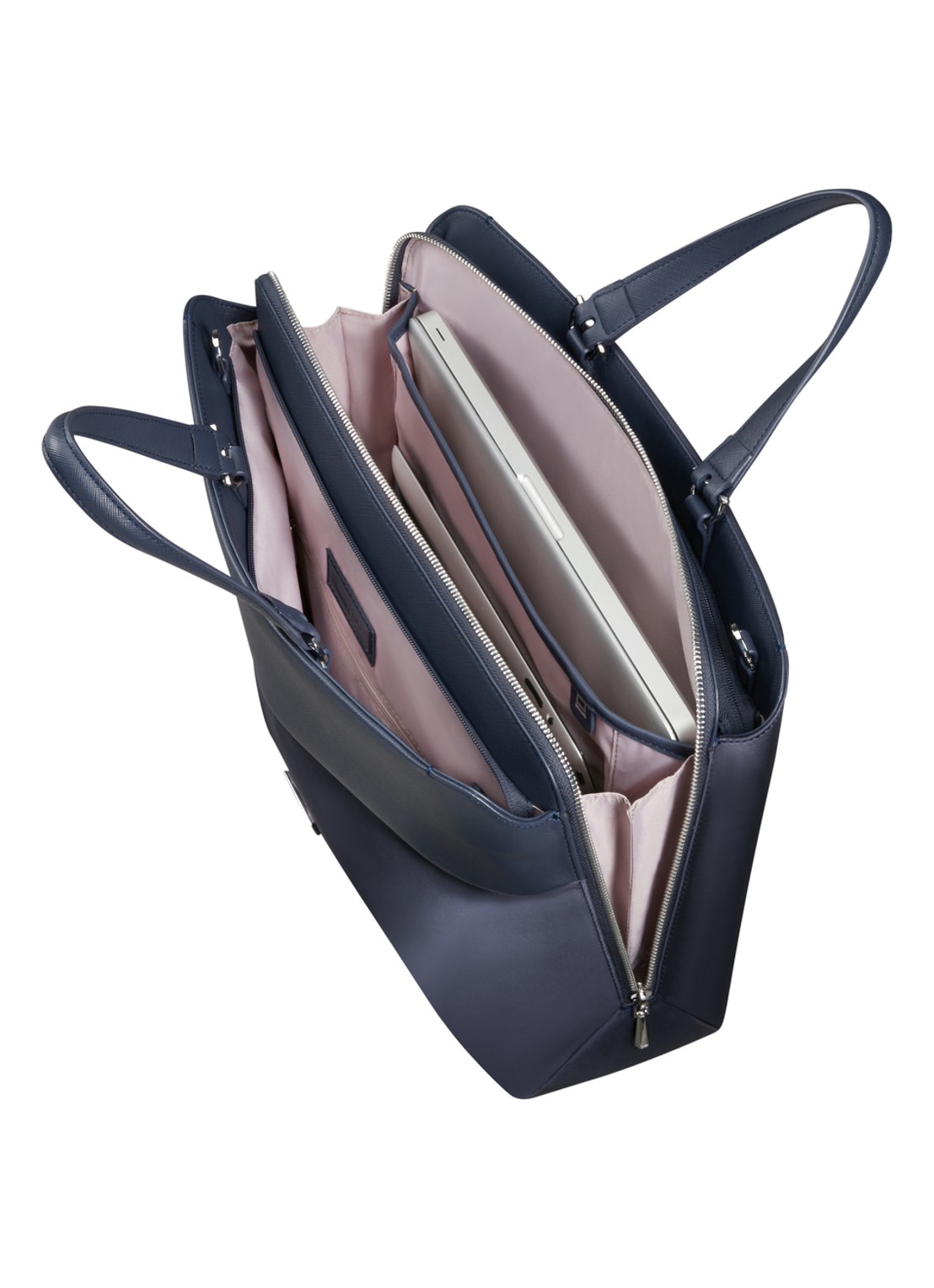 Samsonite Zalia 3.0 businesstas met 14 inch laptopvak - achterkant 2 donkerblauw
