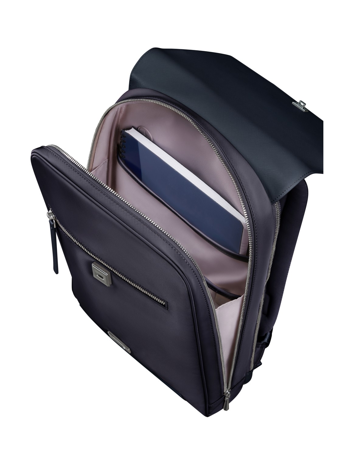 Samsonite Zalia 3.0 rugzak met 14 inch laptopvak - achterkant 3 donkerblauw