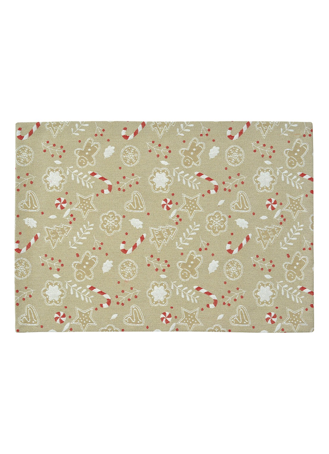 Sander Ginger Man tafelkleed 250 x 150 cm - voorkant beige