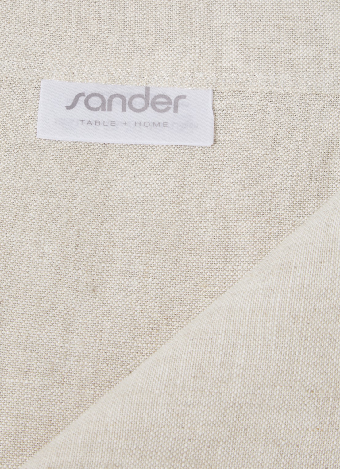 Sander Linnen tafelkleed 135 x 170 cm - detail 3 beige