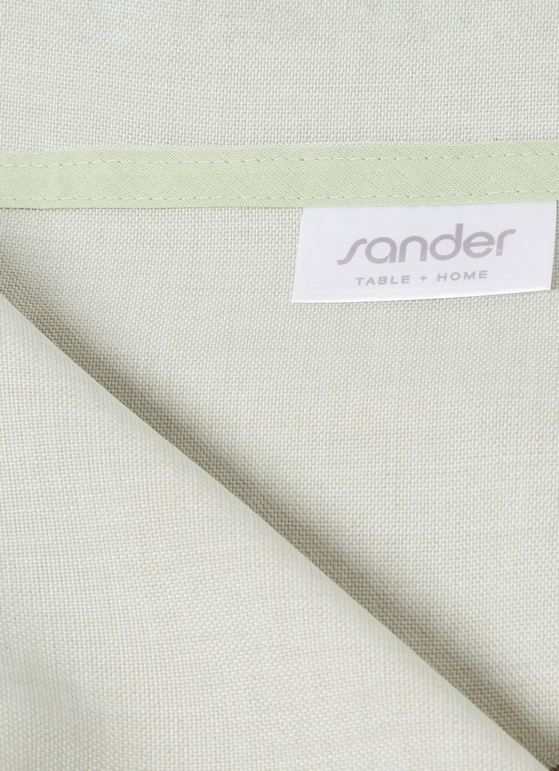 Sander Loft tafelkleed van polyester 170 cm  - detail lindegroen