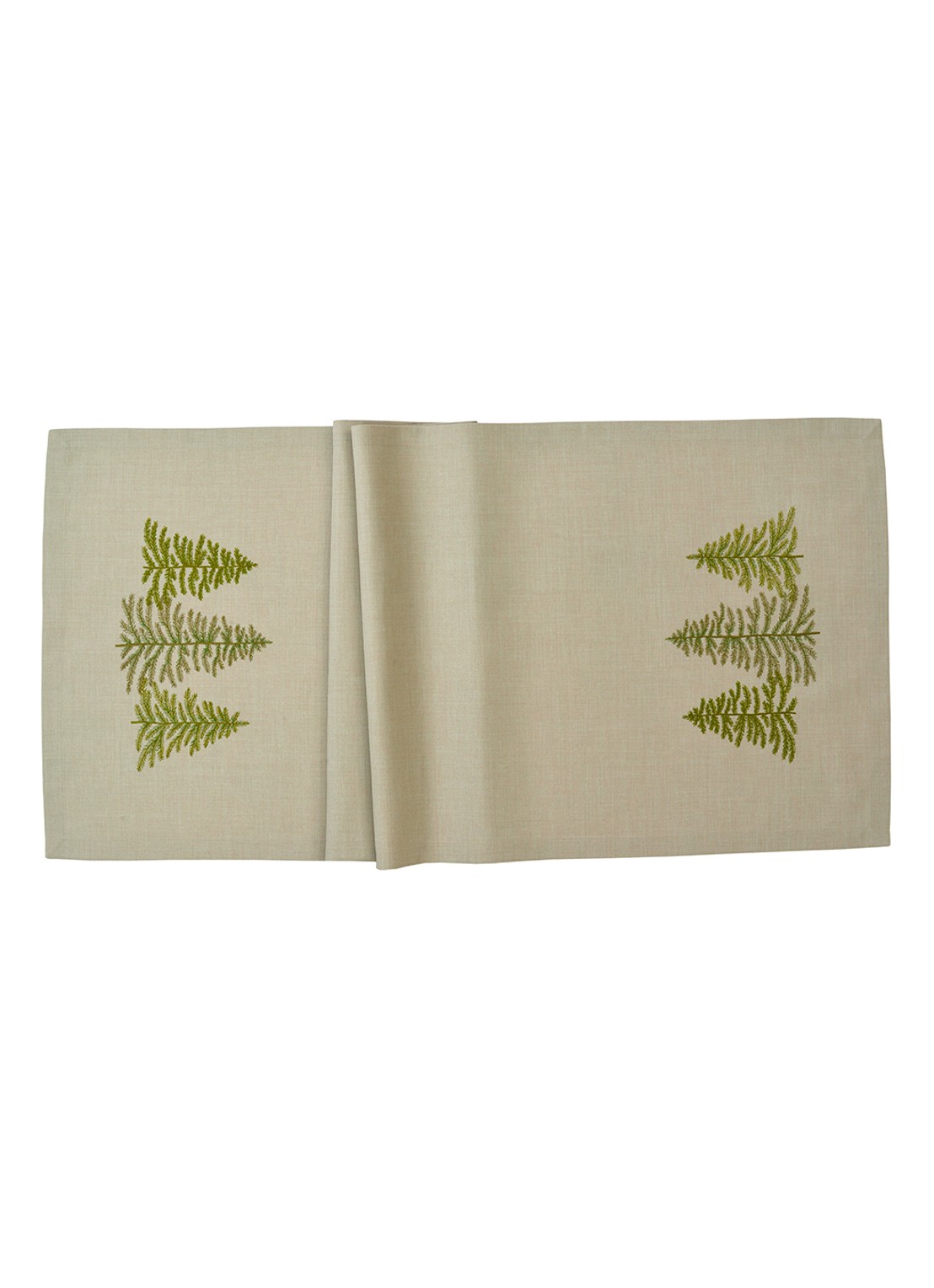 Sander Woodlands tafelloper 150 x 50 cm - voorkant beige