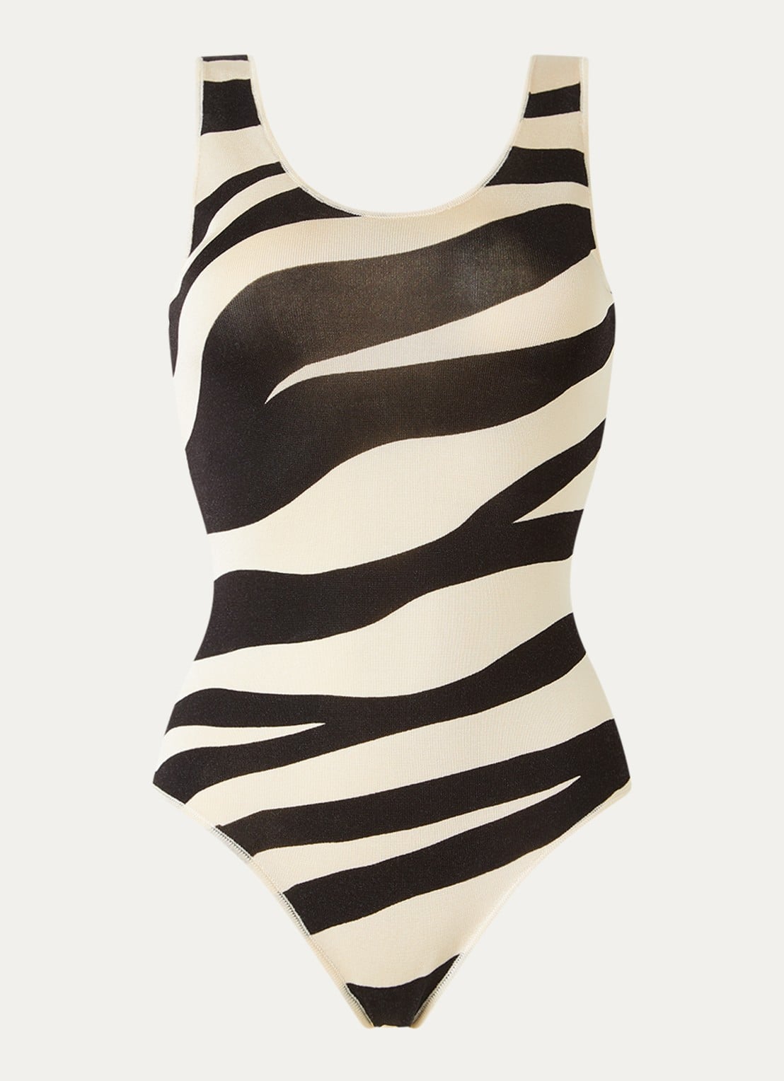 Sandro Badpak met zebraprint - voorkant zwart
