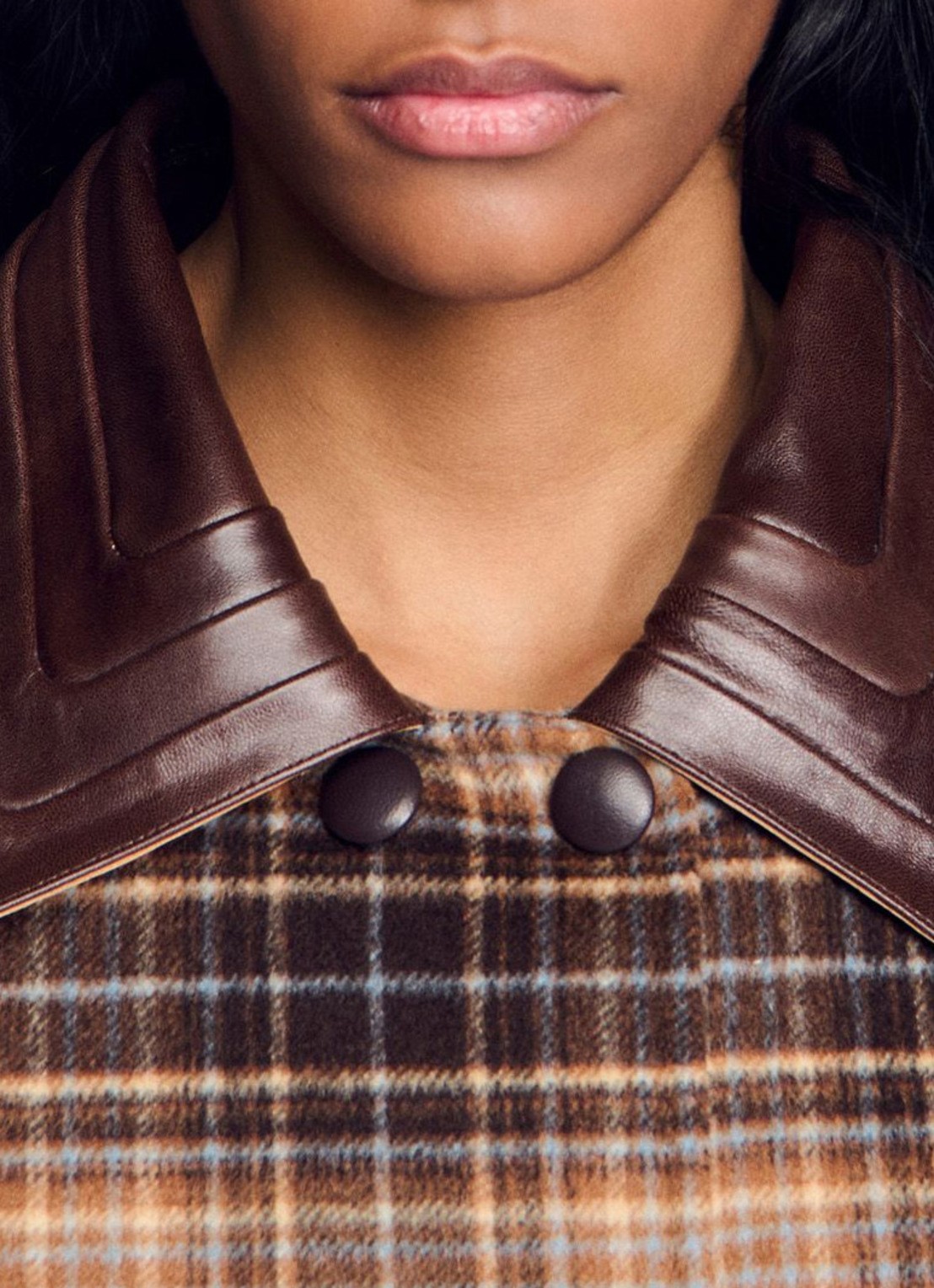 Sandro Barn jack met ruitdessin - detail 6 bruin