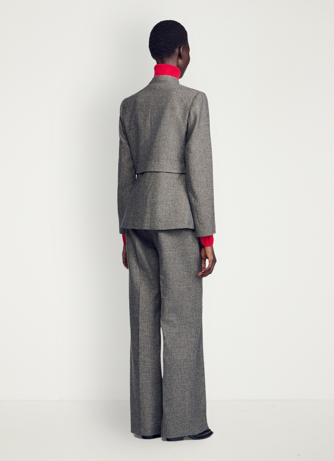 Sandro Blazer met pied-de-poule dessin - achterkant grijs