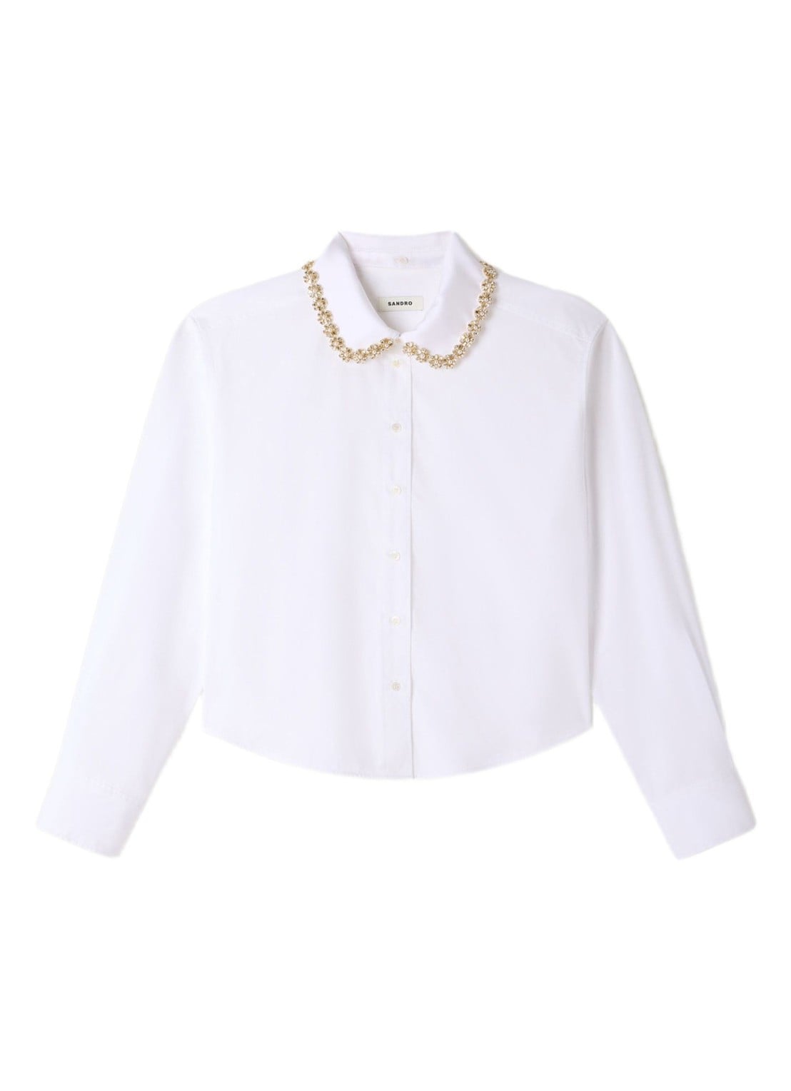 Sandro Blouse met strass - voorkant 5 wit