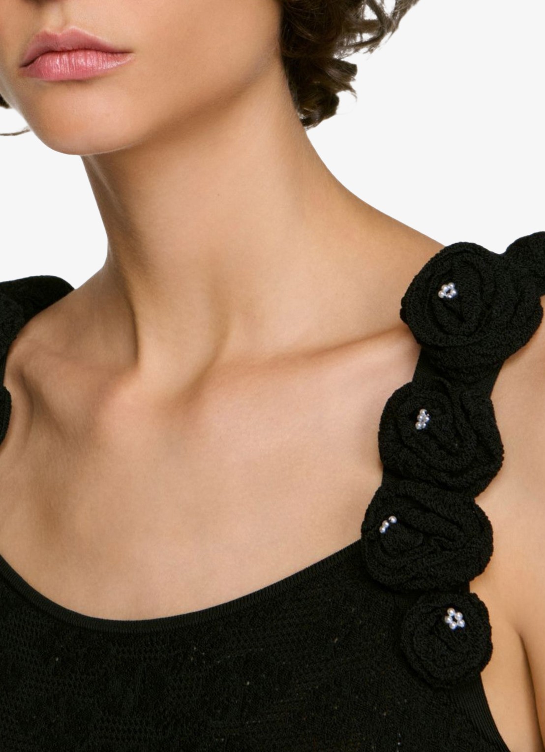 Sandro Body met bloemenprint - detail 5 zwart