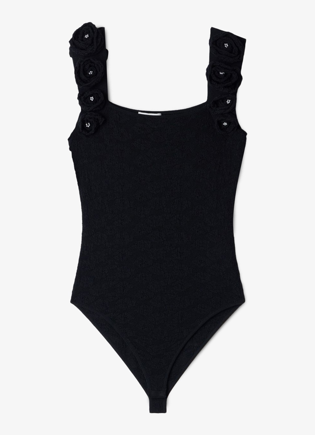 Sandro Body met bloemenprint - voorkant zwart