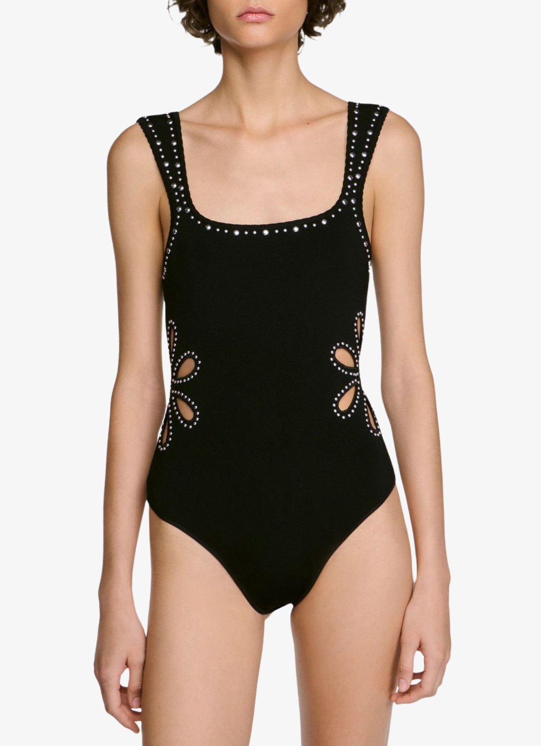 Sandro Body met strass - detail zwart