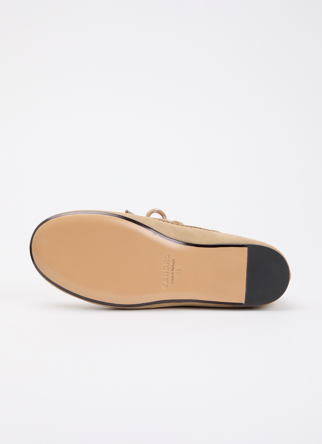 Sandro Bootschoen van suède met leren details - detail 5 khaki