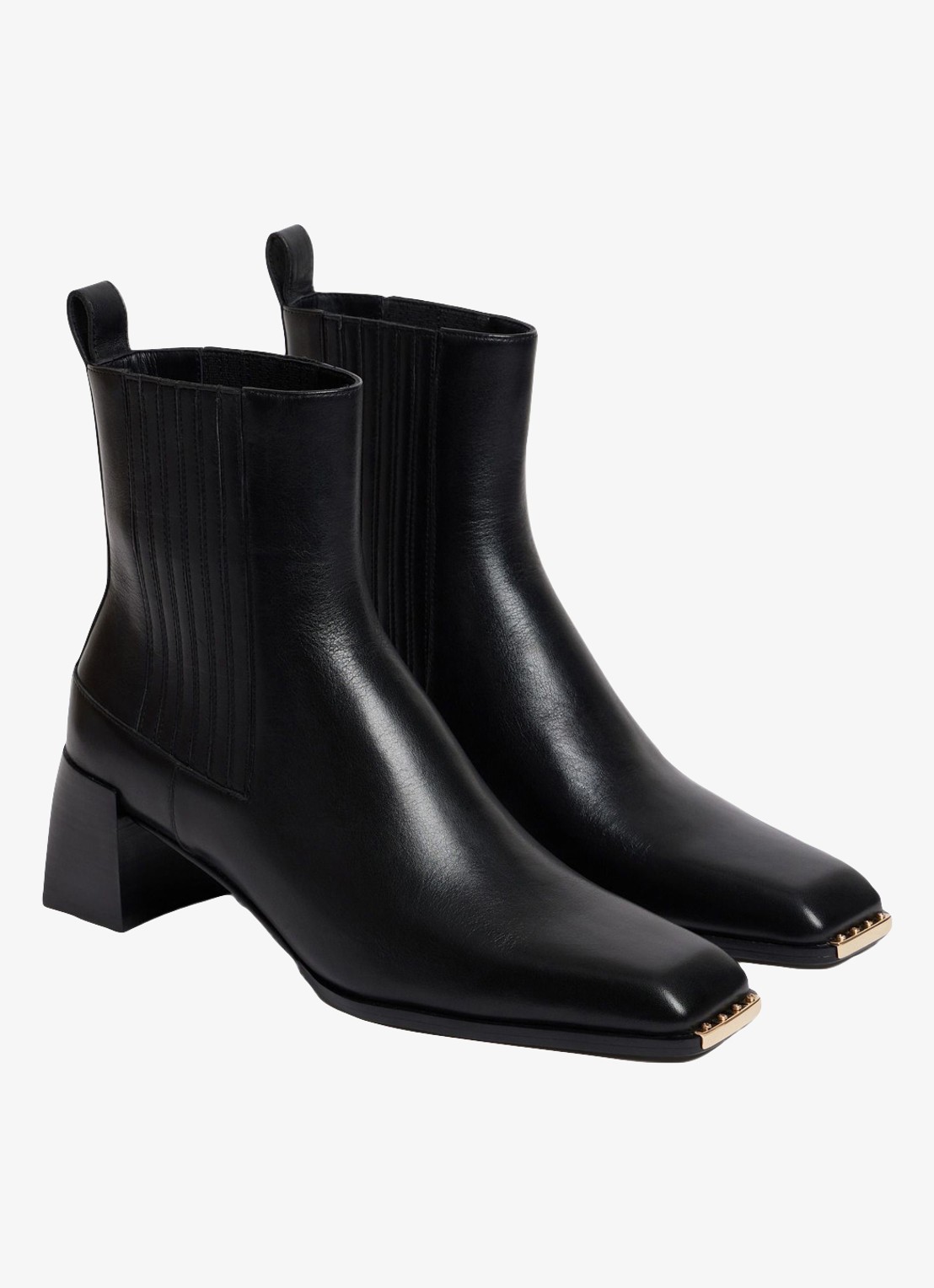 Sandro Chelsea boot van kalfsleer - detail 2 black / zwart