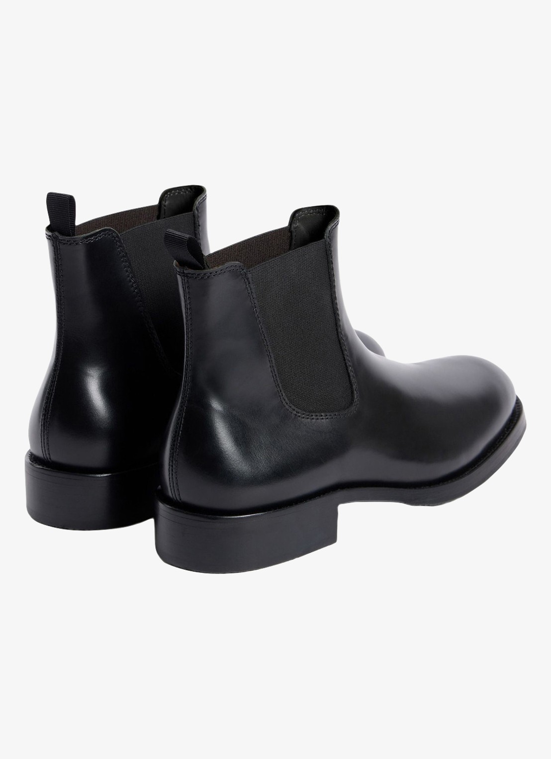 Sandro Chelsea boot van leer - detail 3 black / zwart