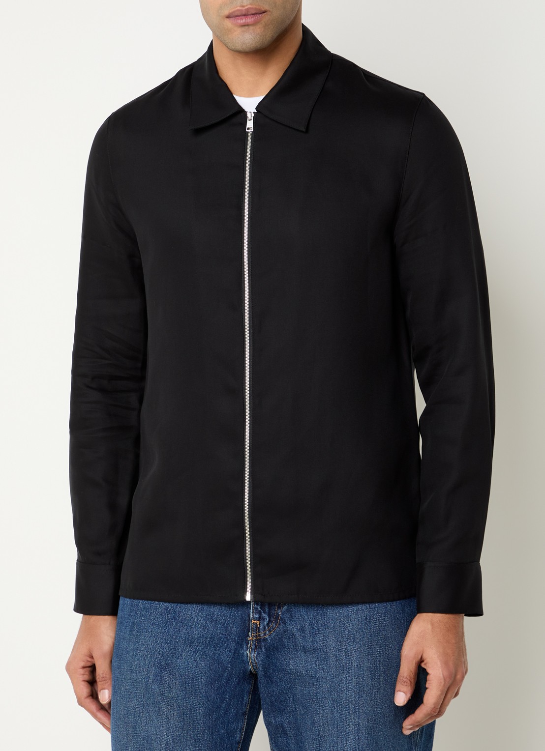 Sandro Chemise jack met kraag - detail 4 zwart