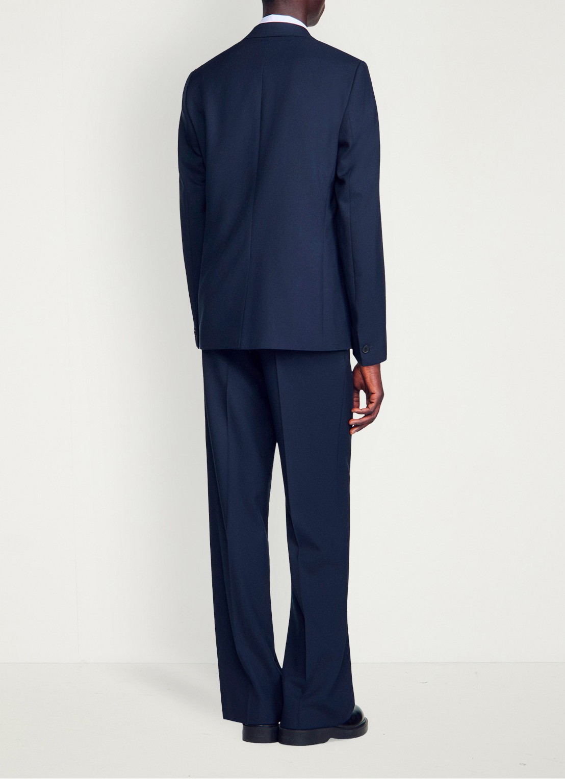 Sandro Colbert van wol - achterkant midnight blue / blauw