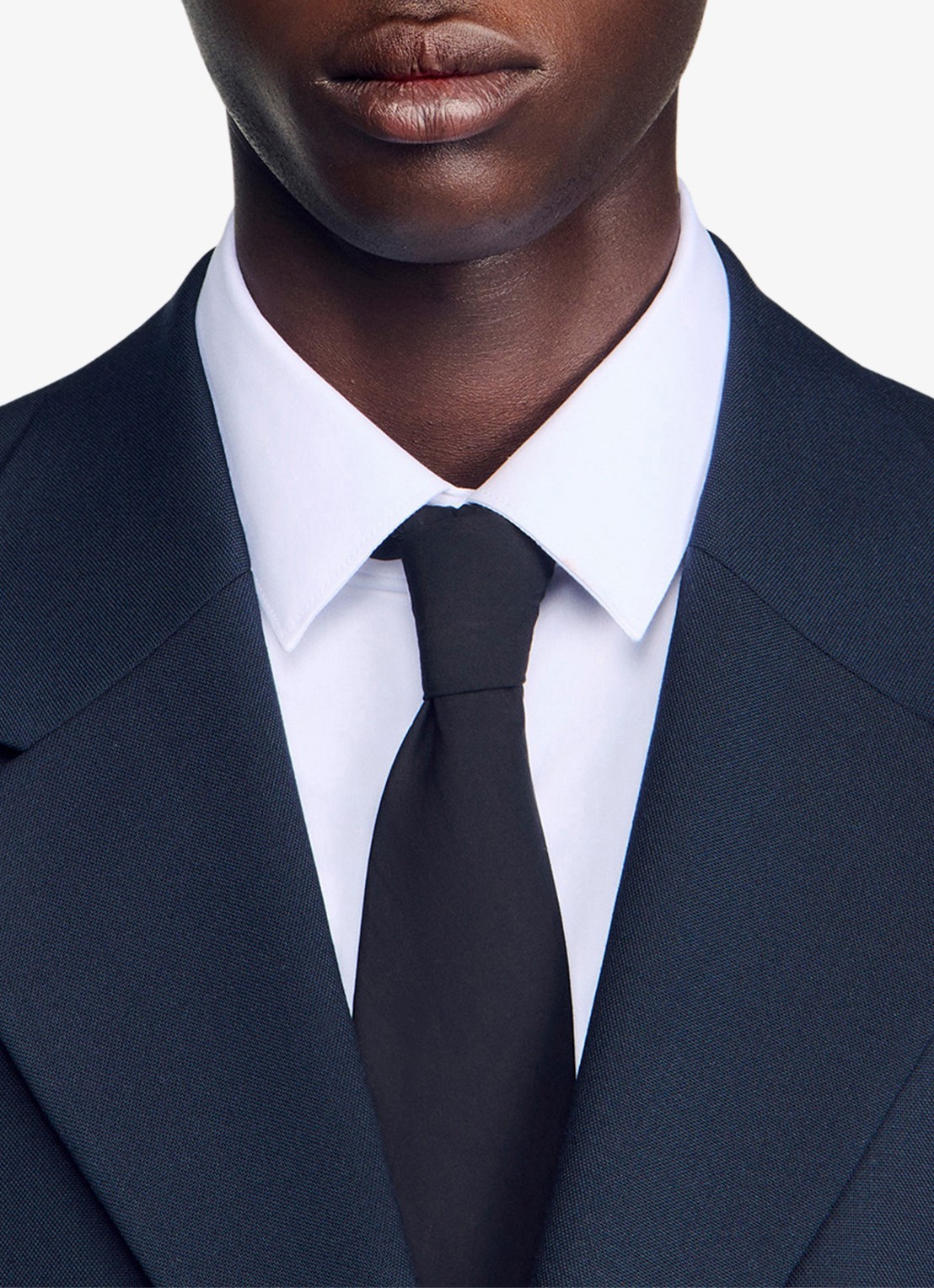 Sandro Colbert van wol - detail 5 midnight blue / blauw