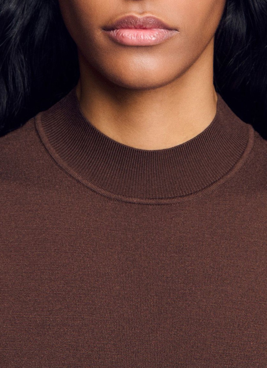 Sandro Crop top met stretch - detail 6 bruin