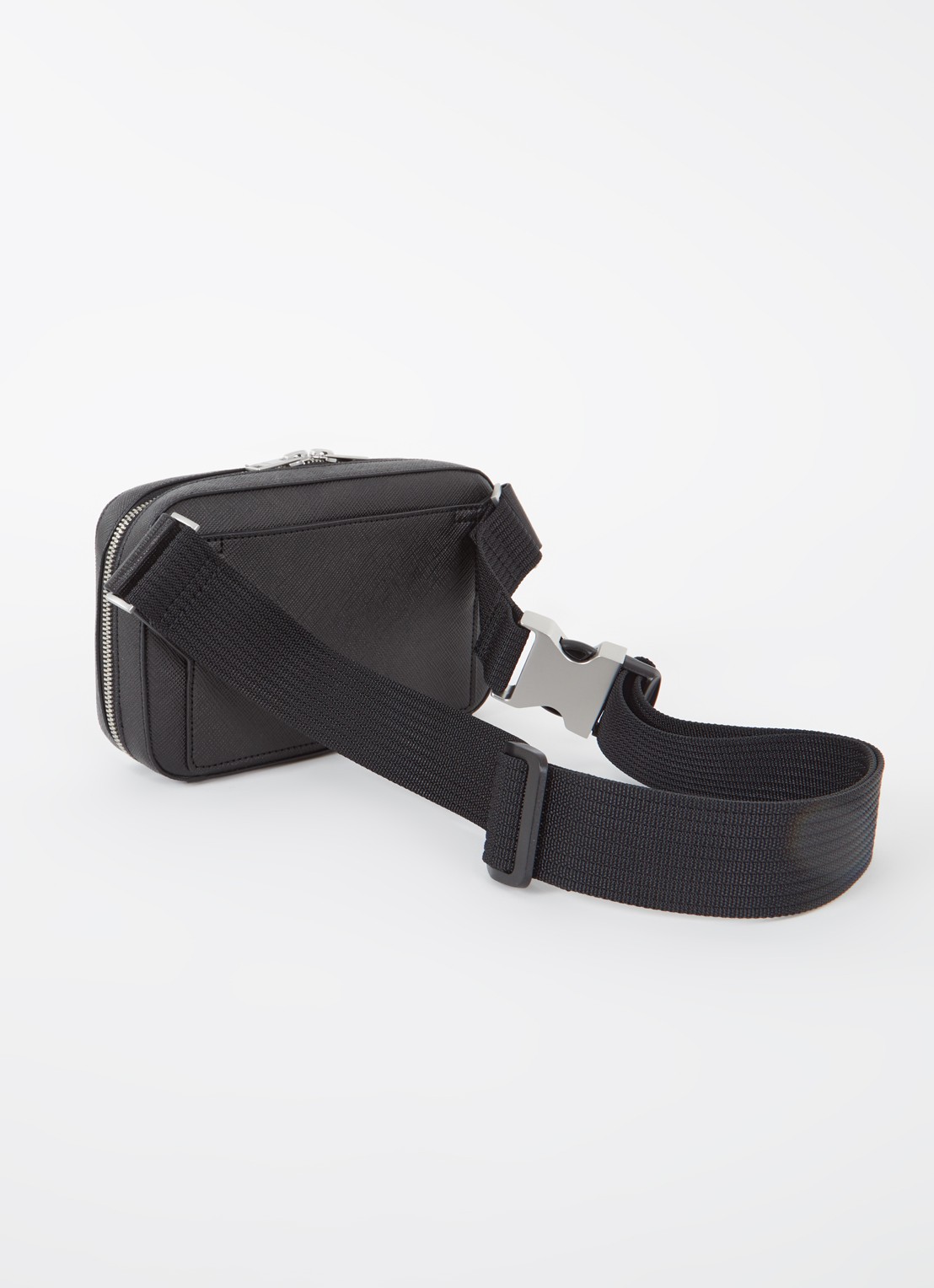 Sandro Crossbodytas met logo en verstelbare schouderriem - achterkant zwart