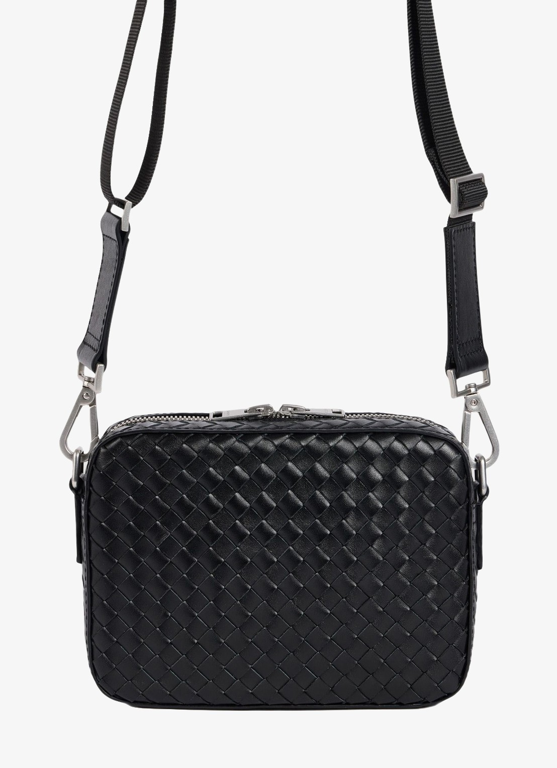 Sandro Crossbodytas van leer - detail black / zwart