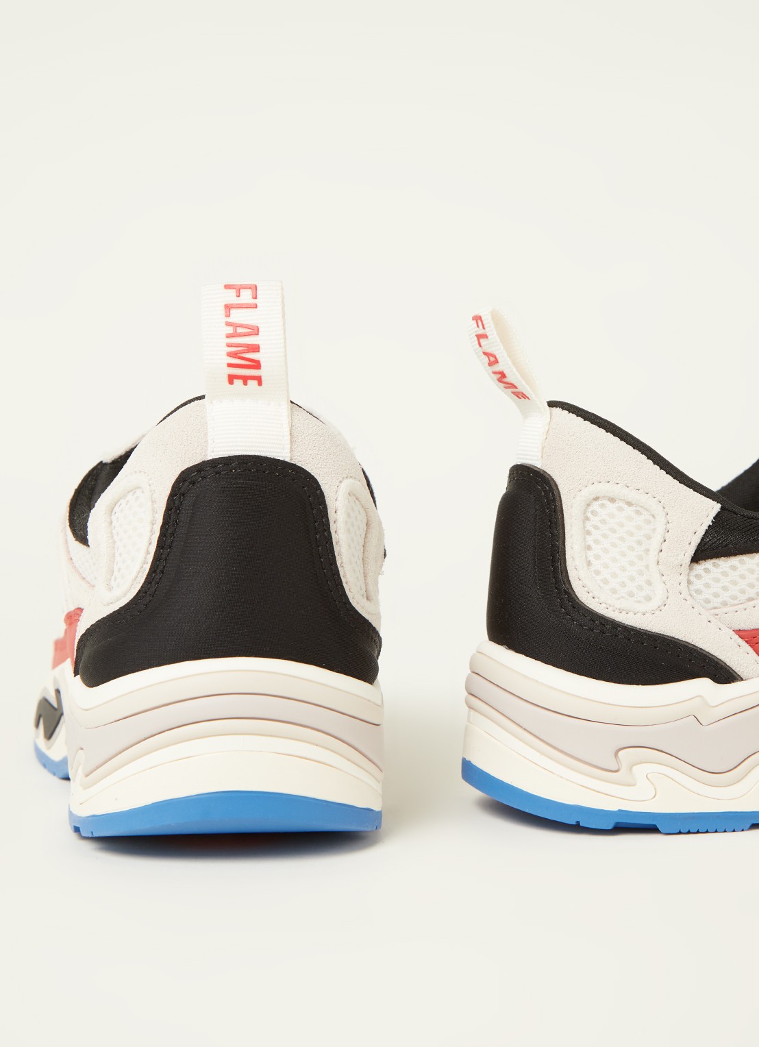 Sandro Flame sneaker met leren details - detail 2 beige