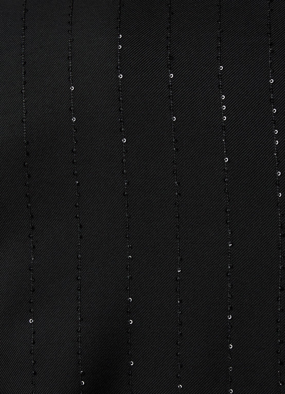 Sandro High waist wide fit pantalon met pailletten - detail 3 zwart