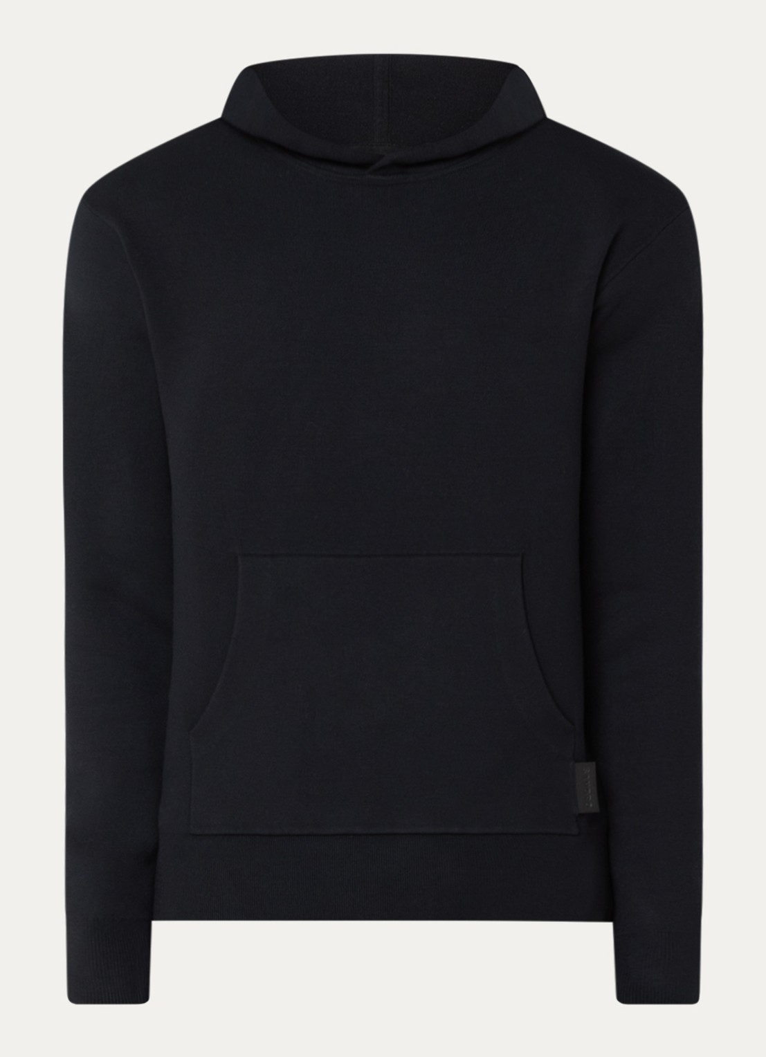 Sandro Hoodie met kangoeroezak - voorkant zwart