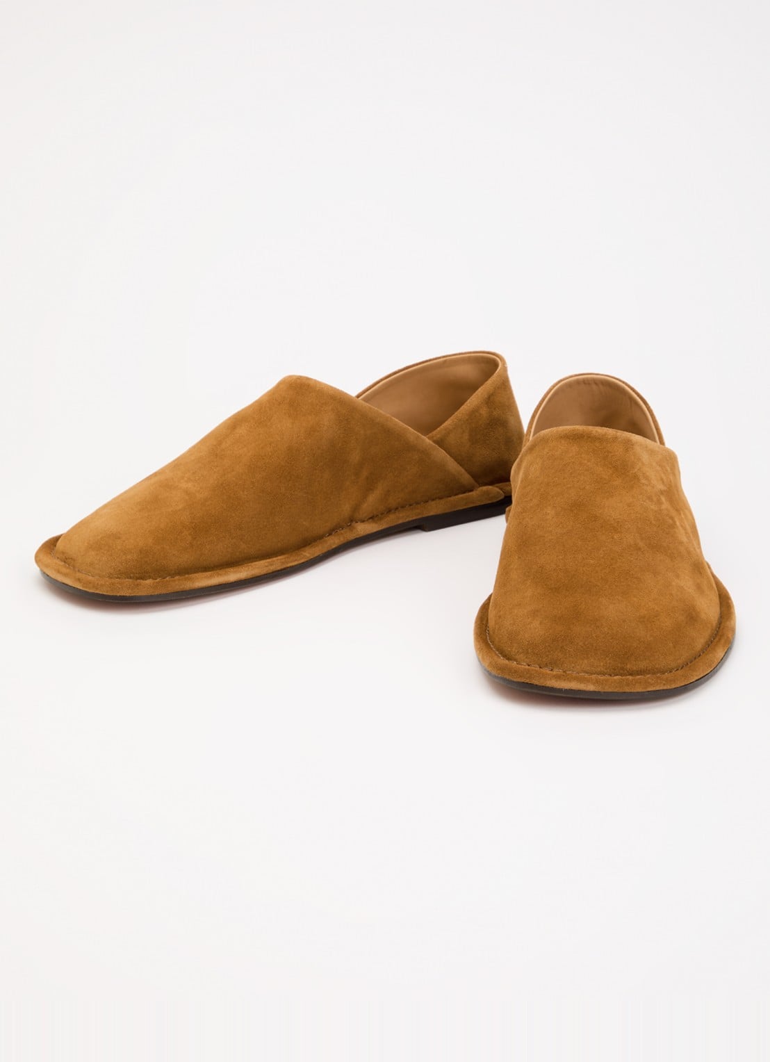 Sandro Instapper van suède - detail 2 cognac