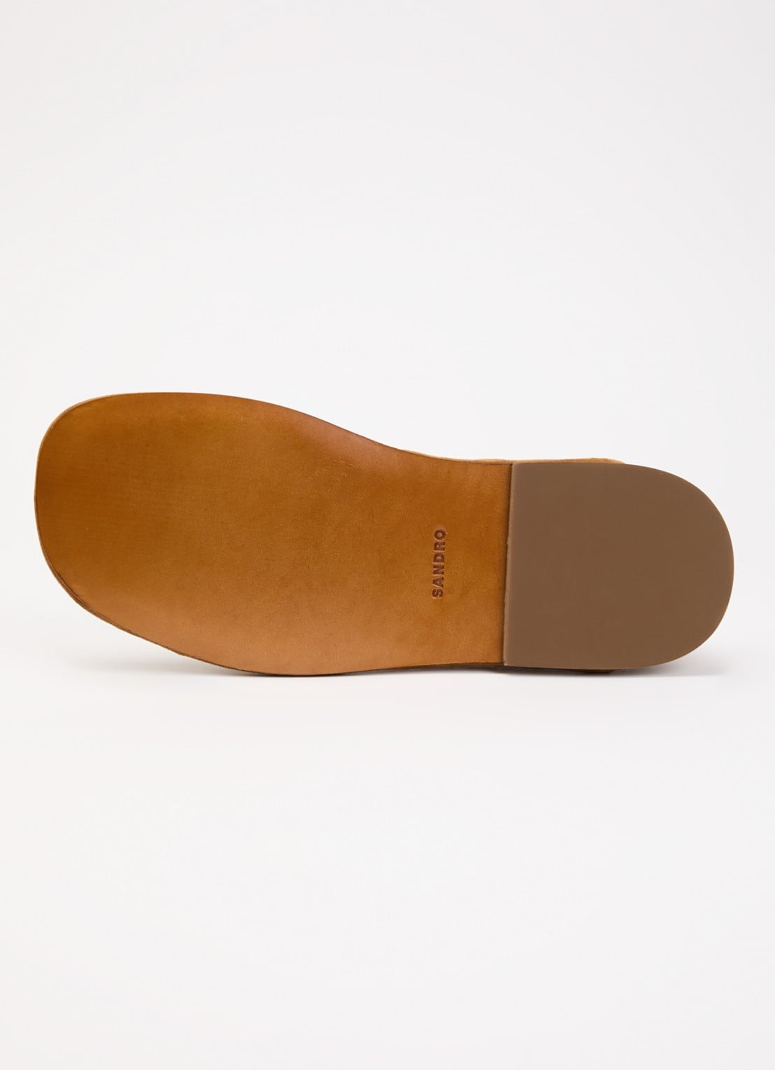 Sandro Instapper van suède - detail 4 cognac