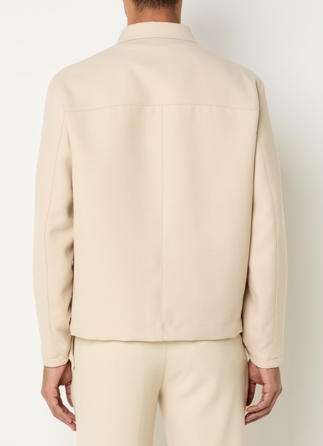 Sandro Jack in scheerwolblend met steekzakken - achterkant 2 beige