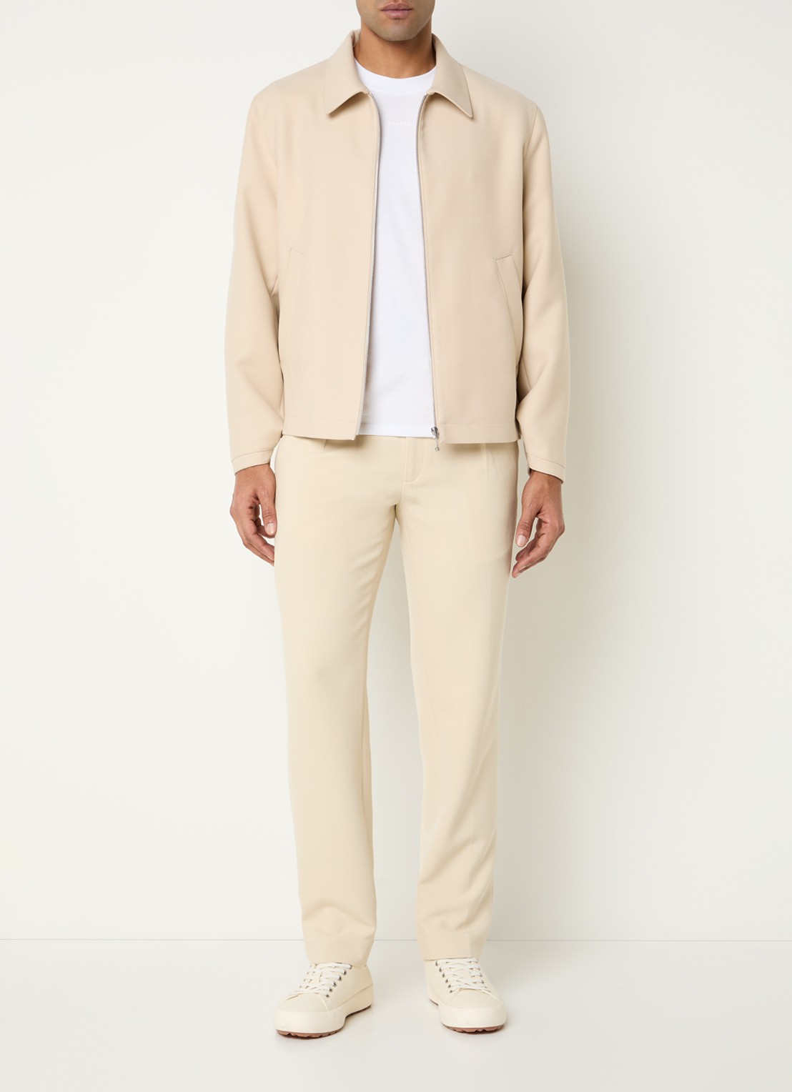 Sandro Jack in scheerwolblend met steekzakken - voorkant 4 beige