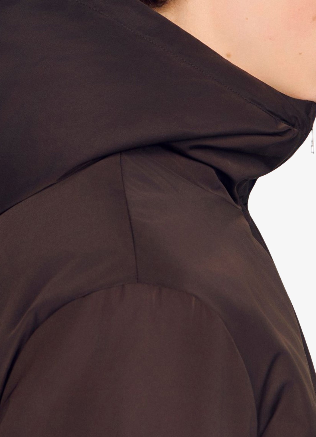 Sandro Jack met capuchon en logo - detail 5 chocoladebruin