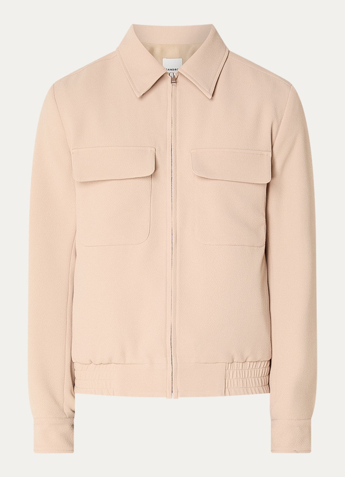 Sandro Jack met klepzakken - voorkant 2 beige