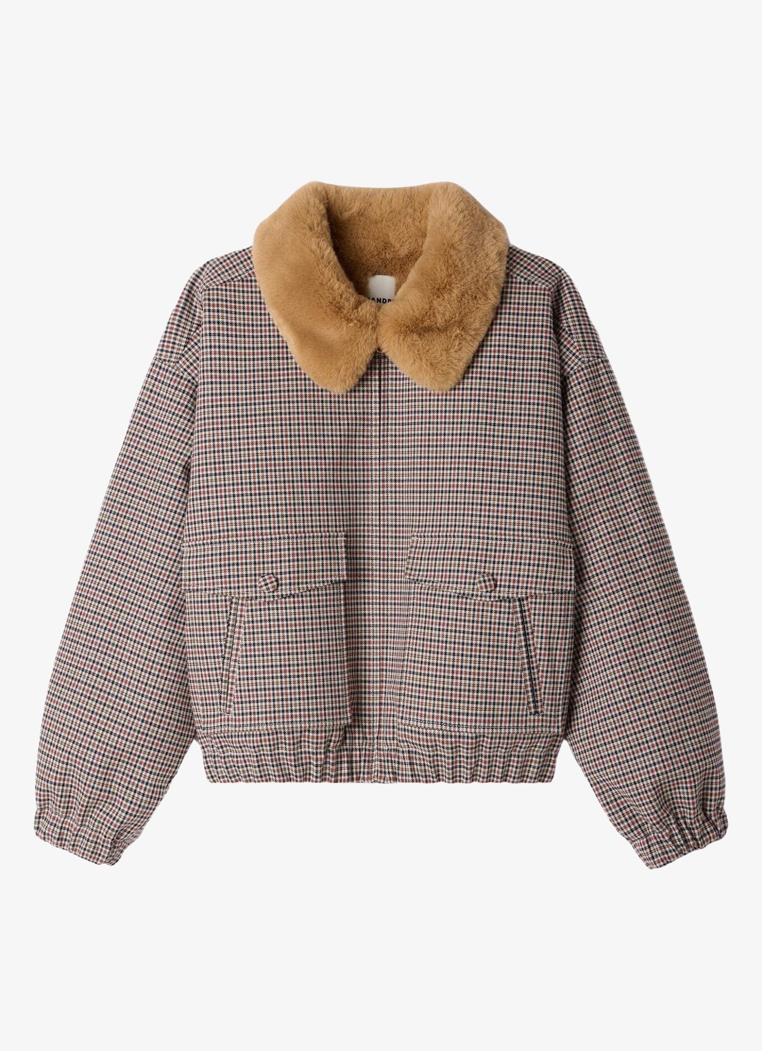 Sandro Jack met ruitdessin - voorkant 5 bruin